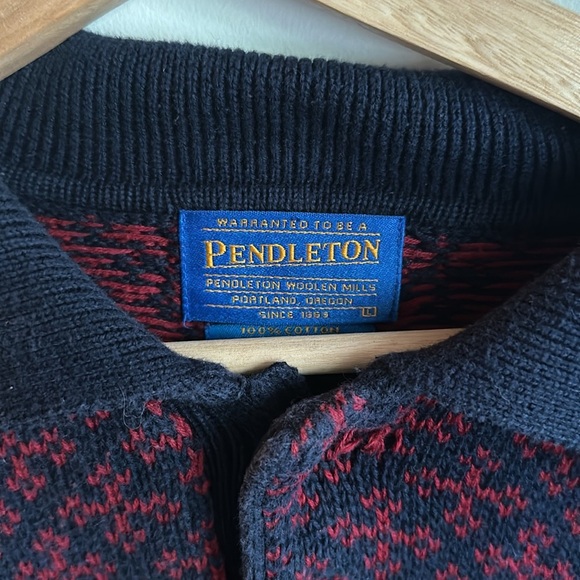 Pendleton Knit Collared Sweater - Picture 3 of 4
